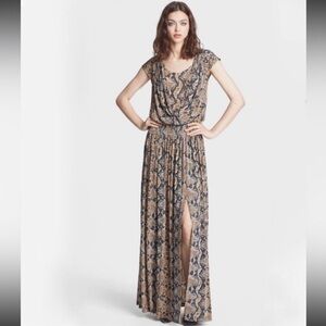 Tracy Reese New York Snake Maxi Dress Small S $548 Sold Out